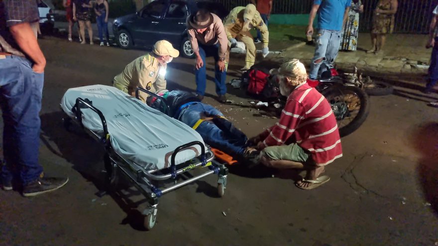 Motoboy fica ferido em acidente de trânsito no bairro Floresta