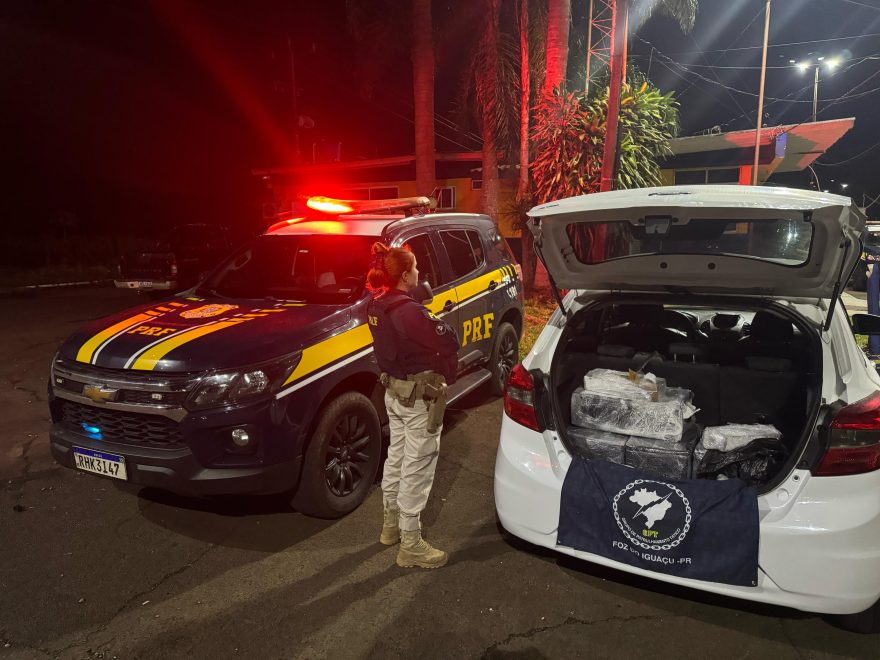 PRF apreende mais de 54 quilos de maconha em São Miguel do Iguaçu