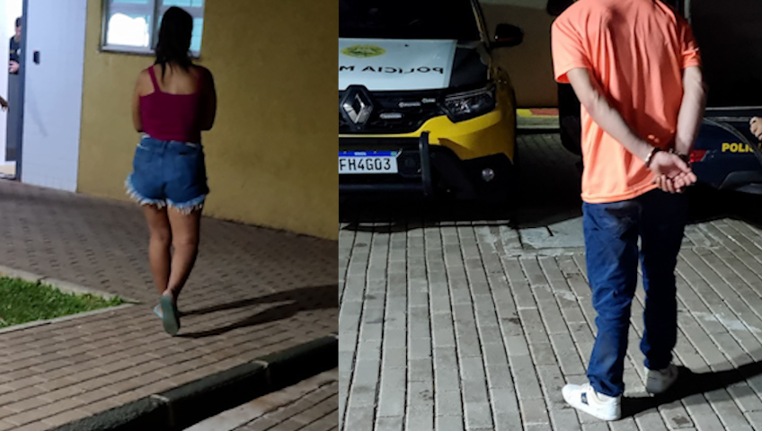 Casal é detido por receptação em em Corbélia e trazido para delegacia de Cascavel