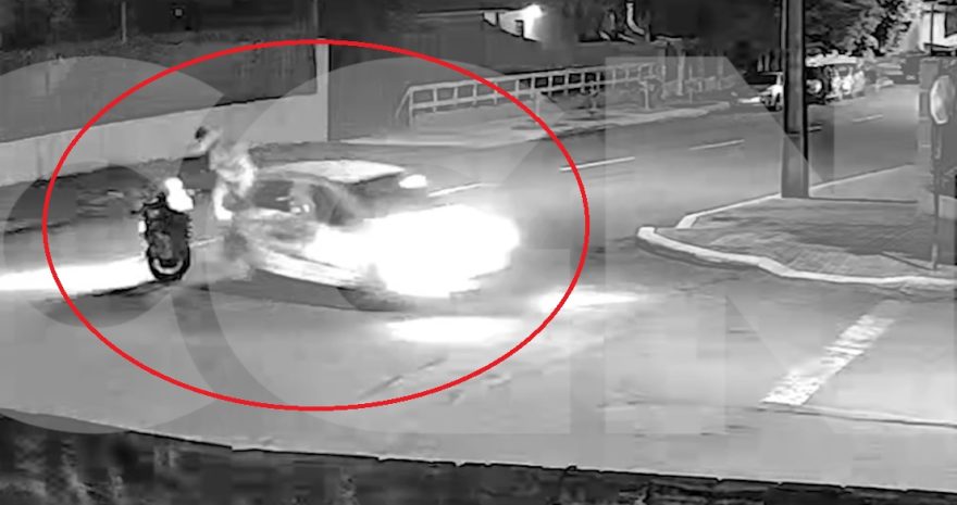 Câmeras flagram acidente em que motorista fugiu do local no Centro