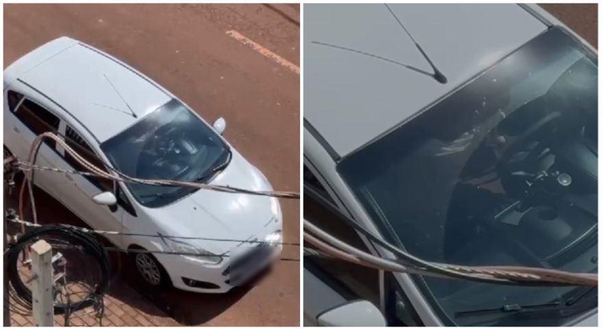 Alerta em Cascavel: homem é flagrado fazendo ato obsceno em carro no Loteamento Santo Inácio