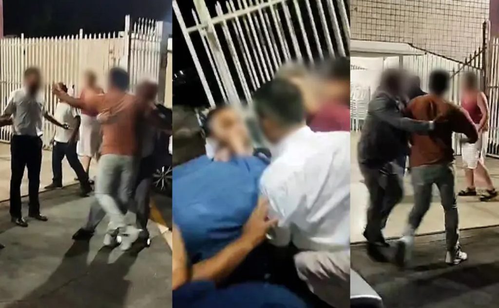 Confusão com pastor acaba em pancadaria em igreja; vídeos mostram a briga