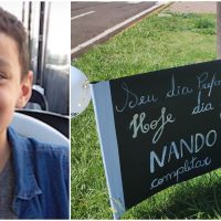 Imagem referente a Nando completaria 10 anos nesta quinta-feira: 