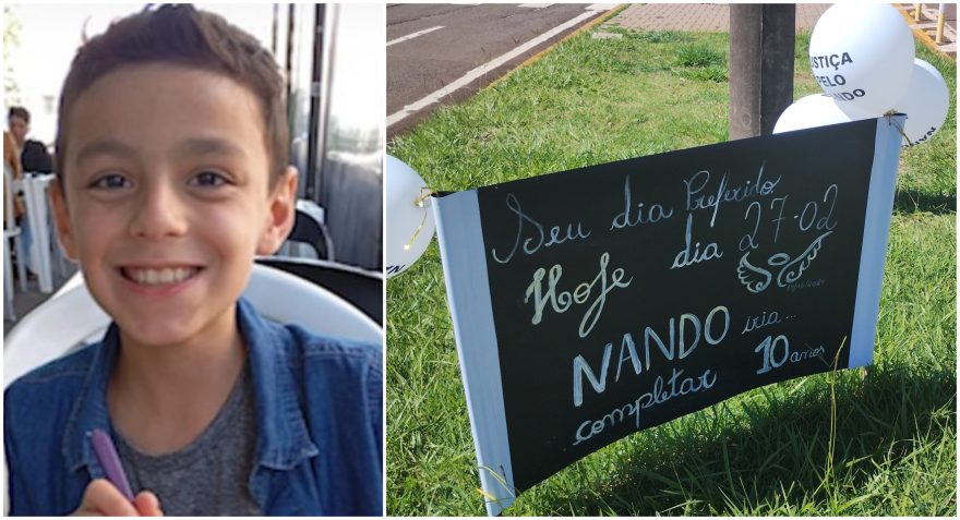 Nando completaria 10 anos nesta quinta-feira: “Seu dia preferido”