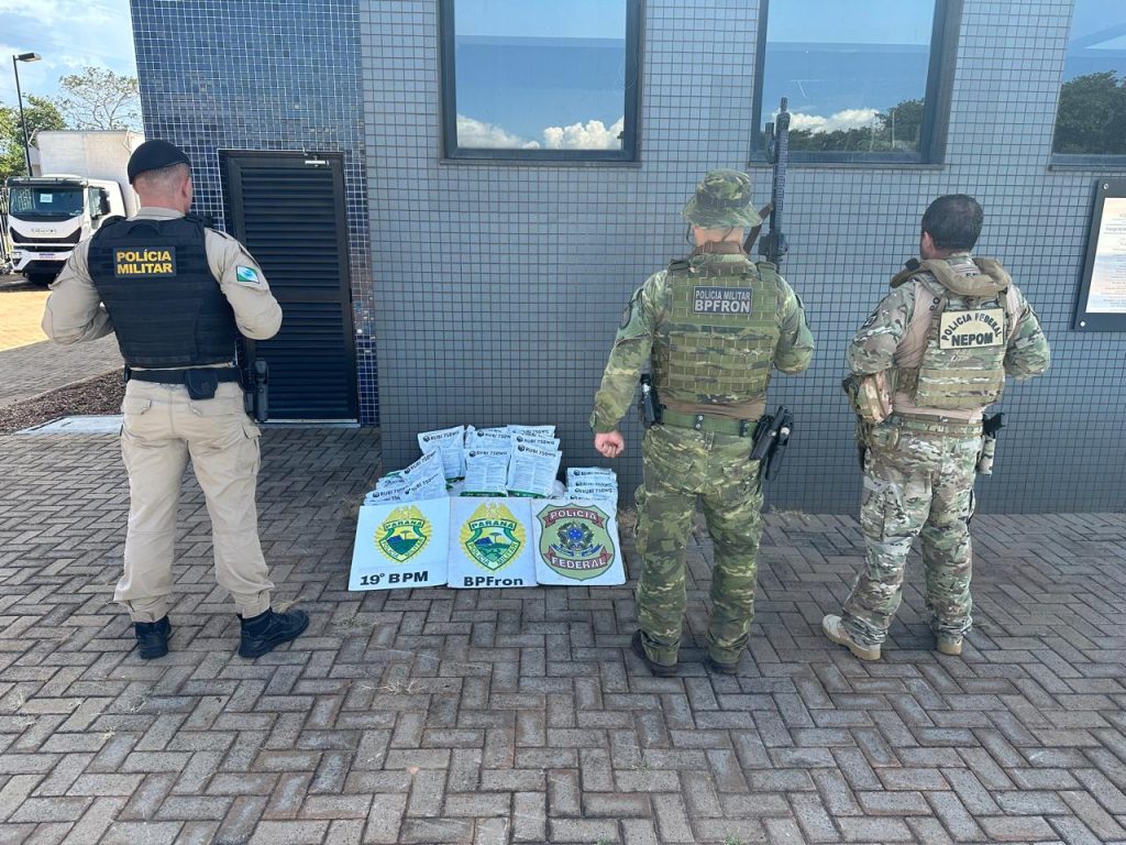 BPFron localiza 80 kg de inseticida de origem estrangeira em Guaíra