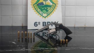 Revólver que teria sido utilizado em dupla tentativa de homicídio no Brasília é localizado pela PM