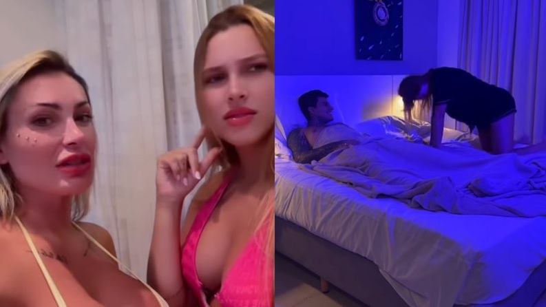 Nora de Andressa Urach posta vídeo na cama com o filho da famosa e a web reage: ‘Assustado’