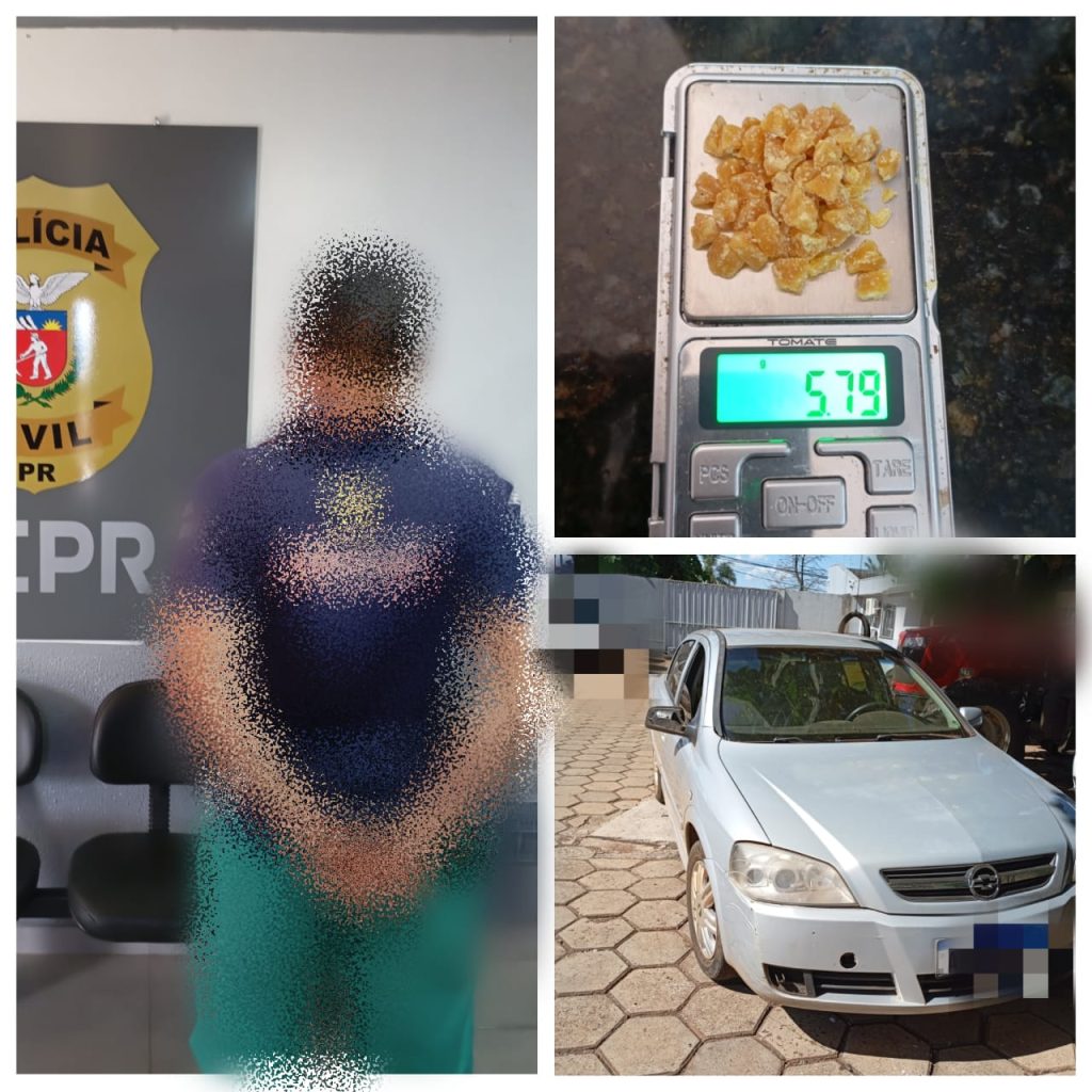 Polícia prende homem por tráfico de drogas em Quedas do Iguaçu