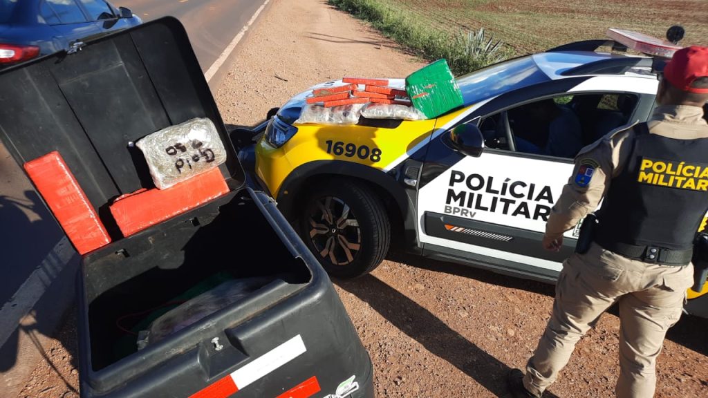 Nervosismo entrega: homem é preso com quase 30 kg de maconha em Céu Azul