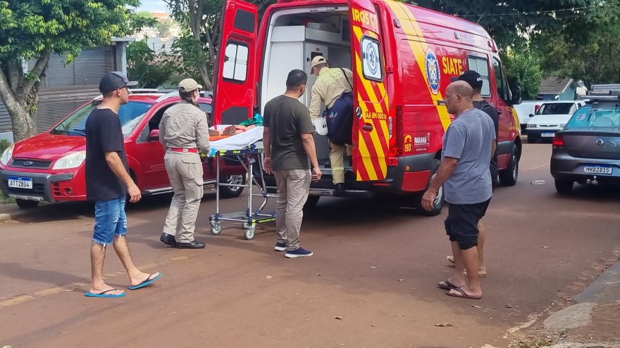 Menino é atropelado na Rua Haiti e fica ferido
