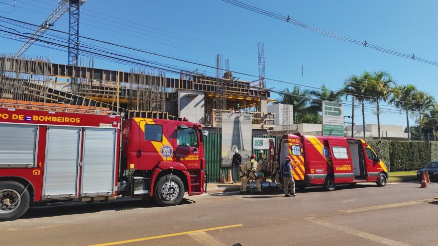 Trabalhador trava as costas em laje e mobiliza bombeiros em Cascavel
