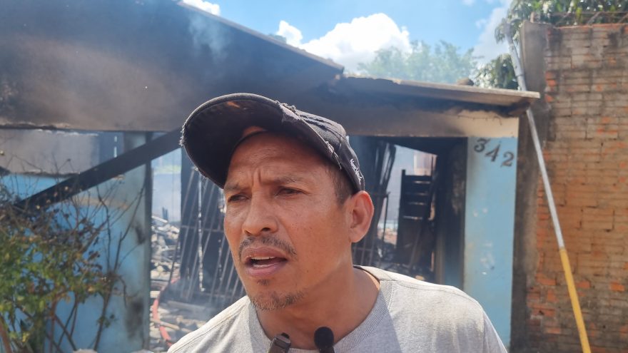Família venezuelana perde tudo em incêndio no Melissa