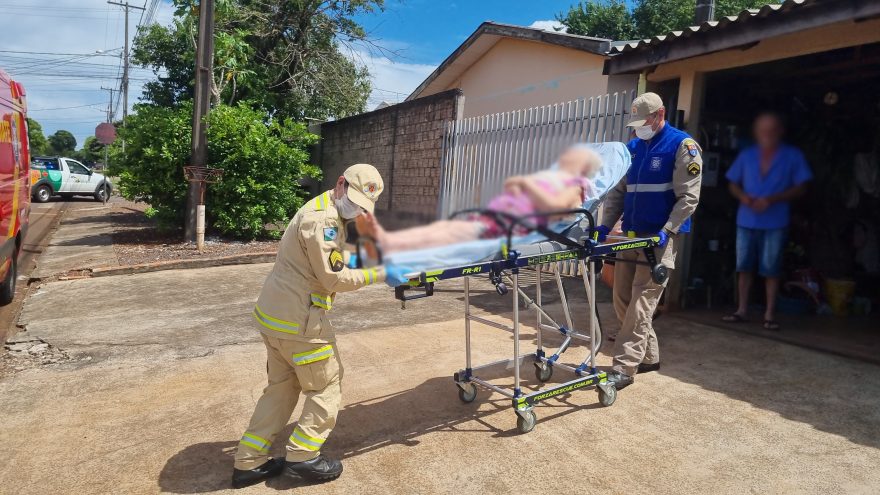 Idosa de 76 anos é socorrida pelos Bombeiros no Bairro Brasília