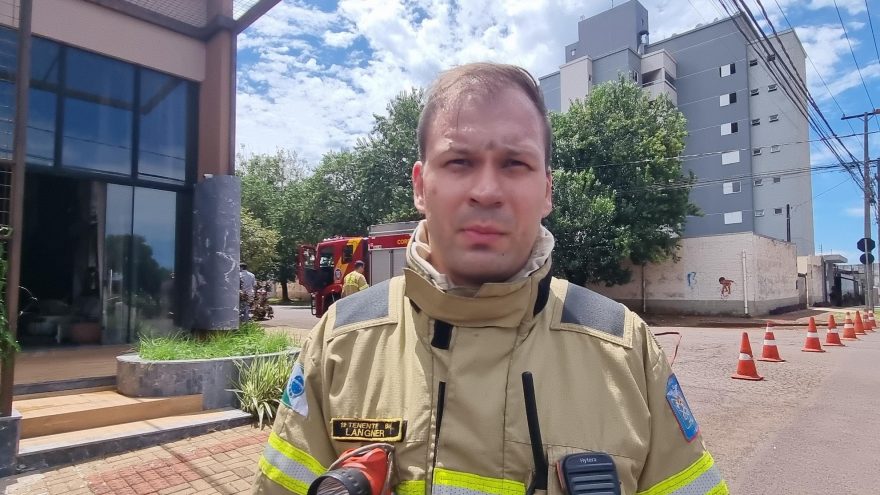 “Combate foi centralizado no sistema de ar-condicionado”, relata oficial do Corpo de Bombeiros