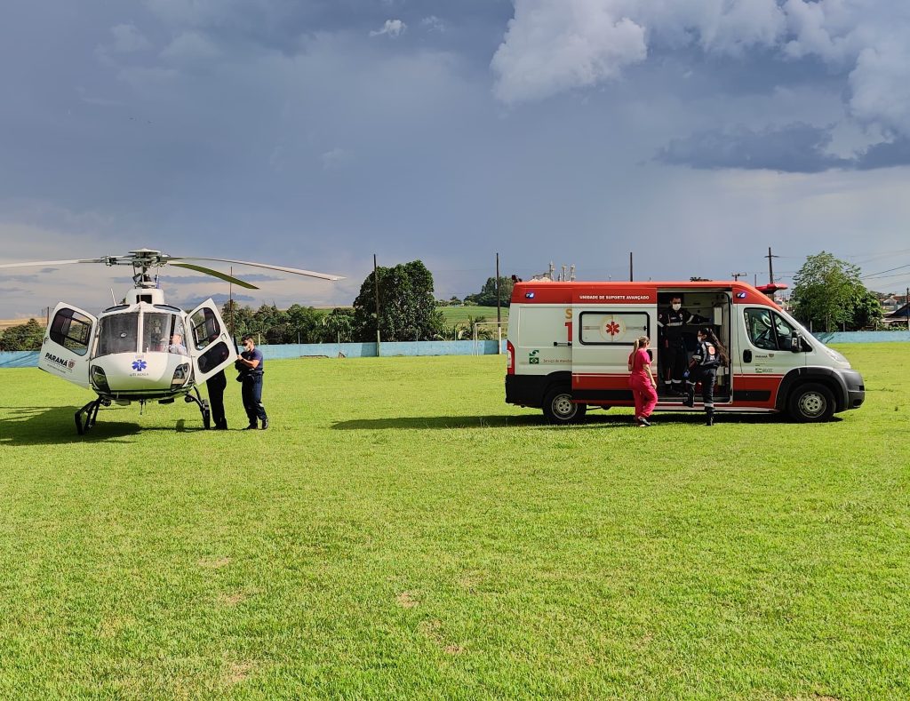 Paciente de Boa Vista da Aparecida é transferido para Cascavel pelo serviço aeromédico