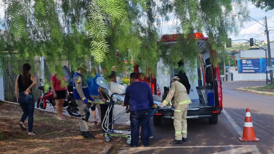 Motociclista fica ferido ao cair de moto na Região do Lago