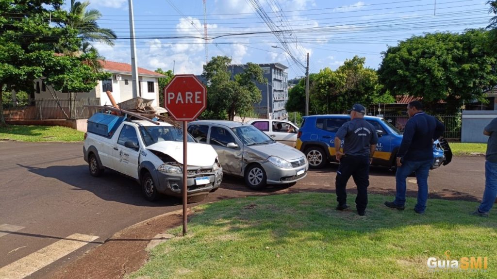 Guarda Municipal atende acidente entre dois veículos em São Miguel do Iguaçu