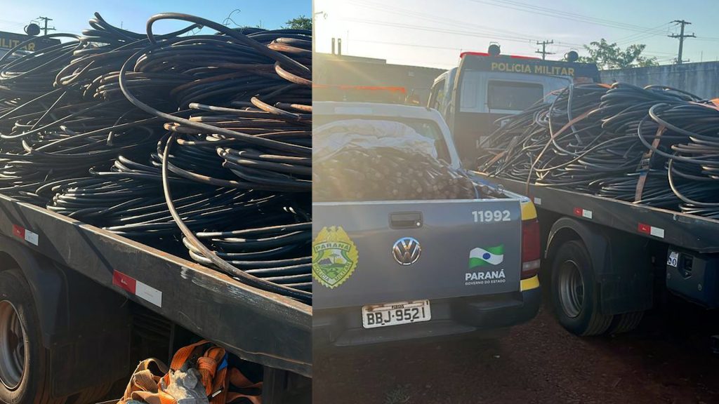 Ferro-velho em Toledo é palco de receptação de fios de telefonia furtados Ferro-velho em Toledo é palco de receptação de fios de telefonia furtados