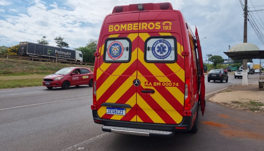 Acidente na marginal da BR-277 em Cascavel deixa homem ferido