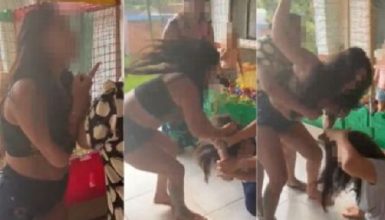 Imagem referente a Mãe de aluna agride diretora de creche; veja o vídeo