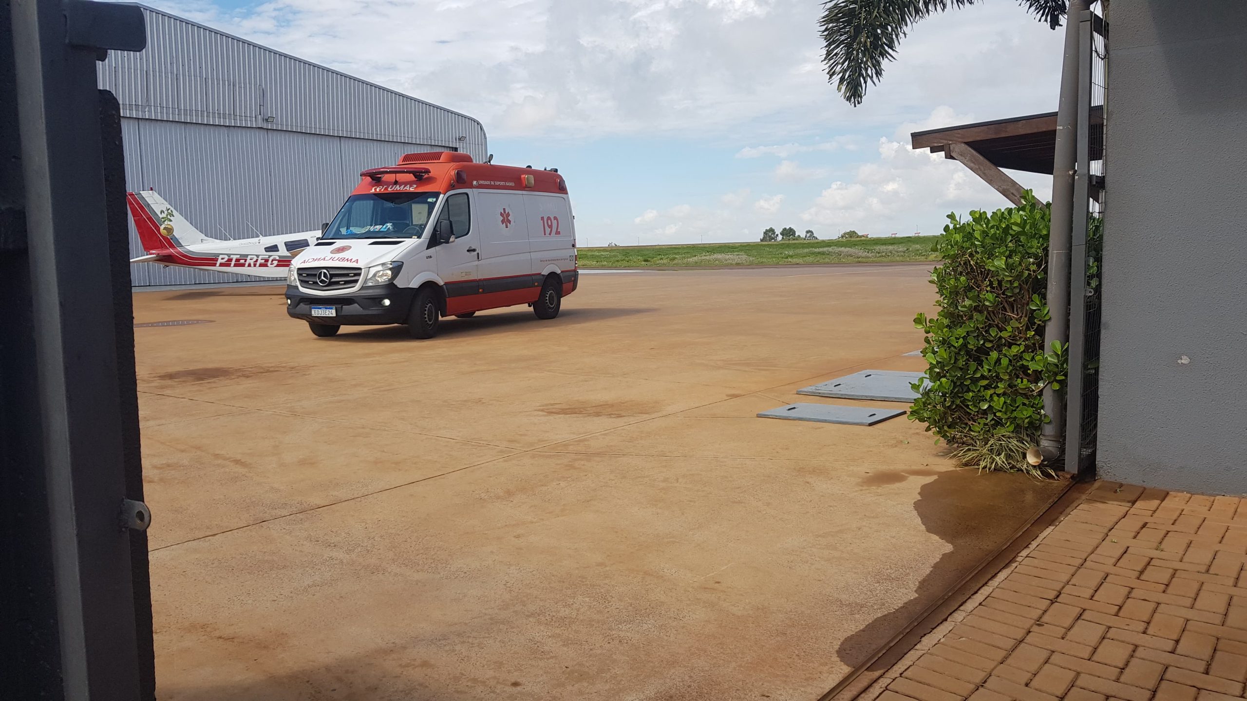 Transporte aéreo: Paciente vítima de AVC é encaminhado ao HUOP