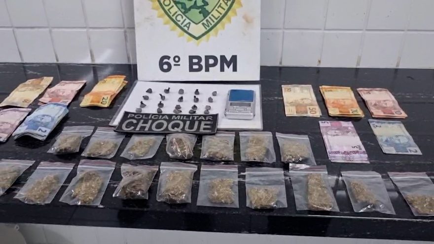 Ação policial no Riviera resulta em apreensão de drogas e três abordados