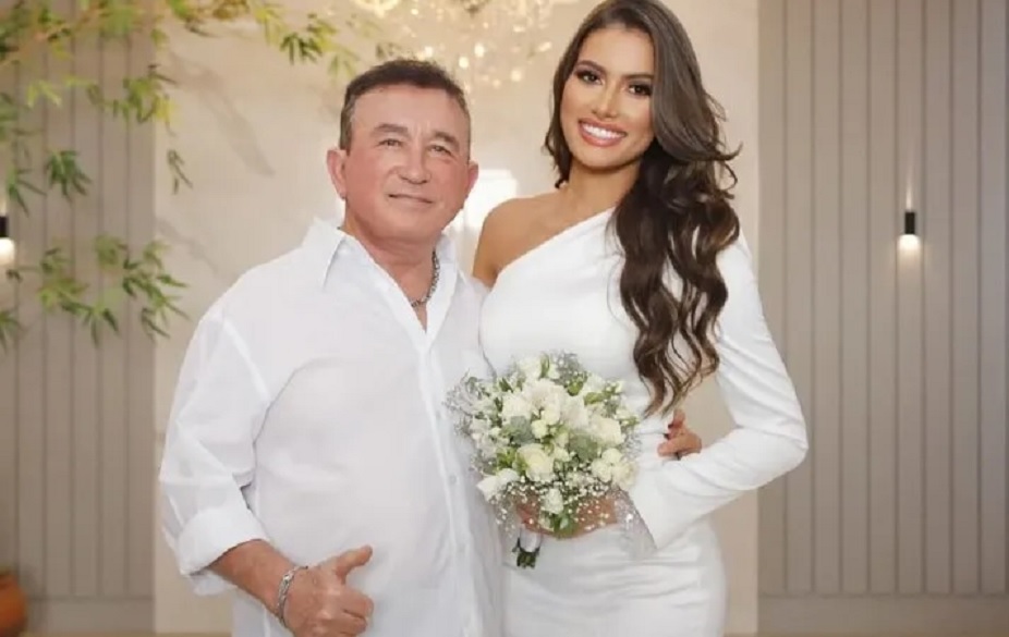 O amor é lindo! Amado Batista oficializa união com namorada 50 anos mais nova