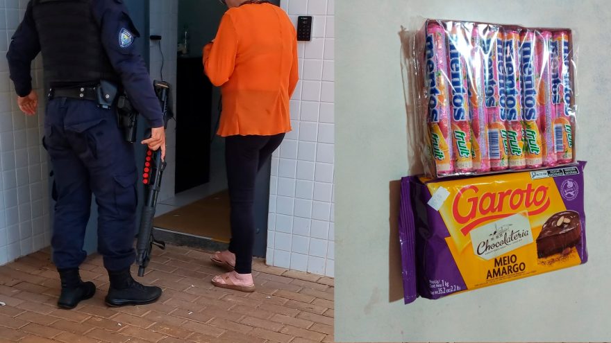 Mulher furta chocolate e doces em empresa e é detida pela GM no Centro