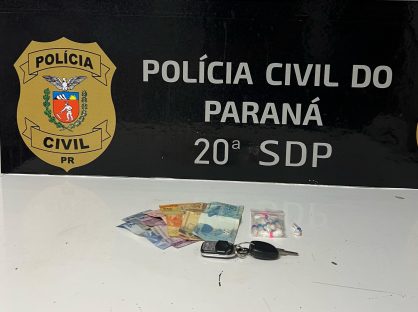 Dupla investigada pela Polícia Civil de Toledo é presa por tráfico de drogas Imagem referente a Dupla investigada pela Polícia Civil de Toledo é presa por tráfico de drogas