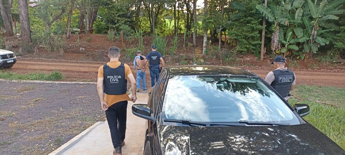 Homem foge de Cascavel, mas é preso pela Delegacia da Mulher em Santa Tereza do Oeste