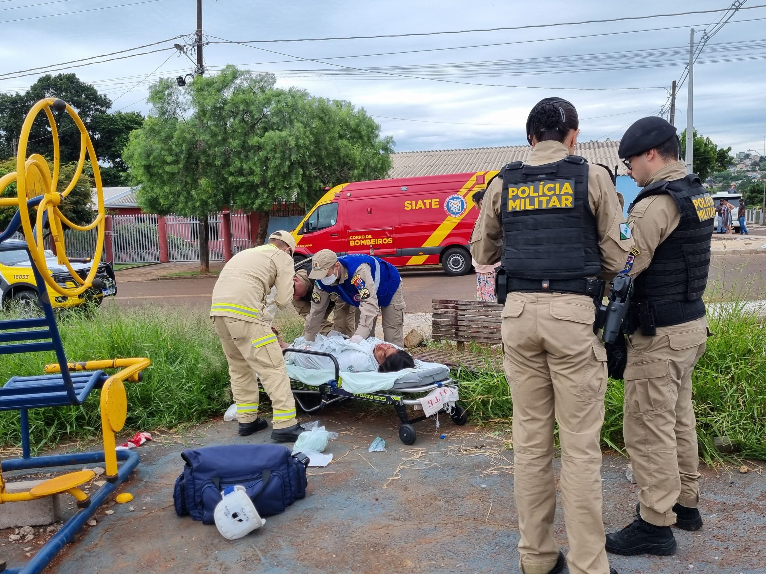 Urgente: Mulher é esfaqueada no Bairro Interlagos