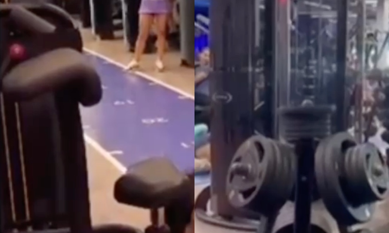 Conflito por máquina de academia acaba em pancadaria de casais; veja vídeo
