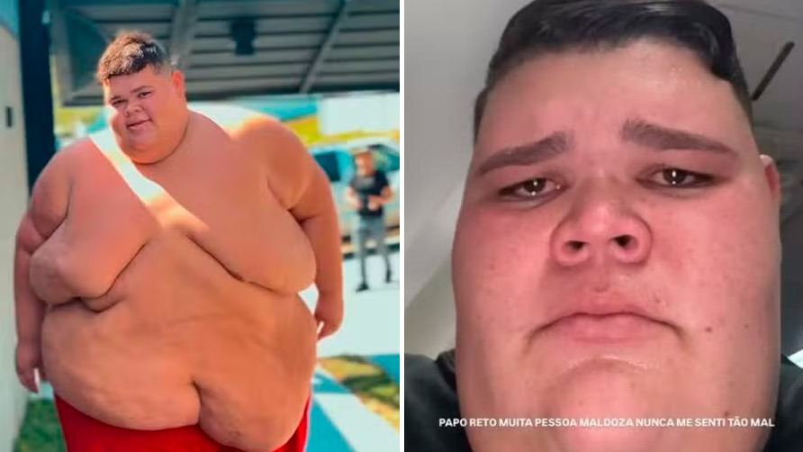 “Teve nojo de mim”: Gordão da XJ chora após sofrer gordofobia em voo