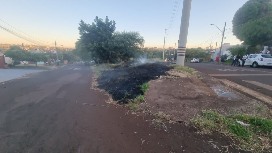 Incêndio ambiental é registrado no Bairro Brasmadeira