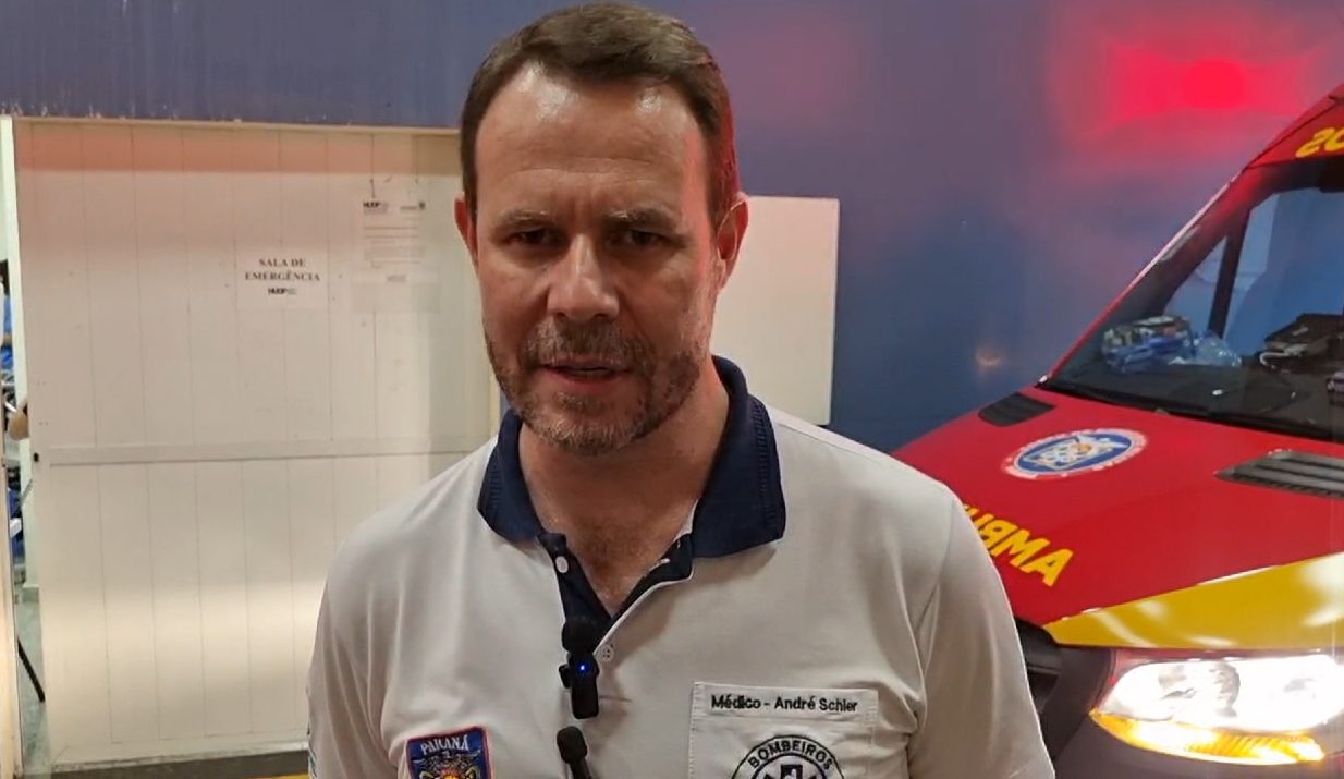 Motociclista em estado grave: "A lesão principal é um trauma de face", diz médico do Siate