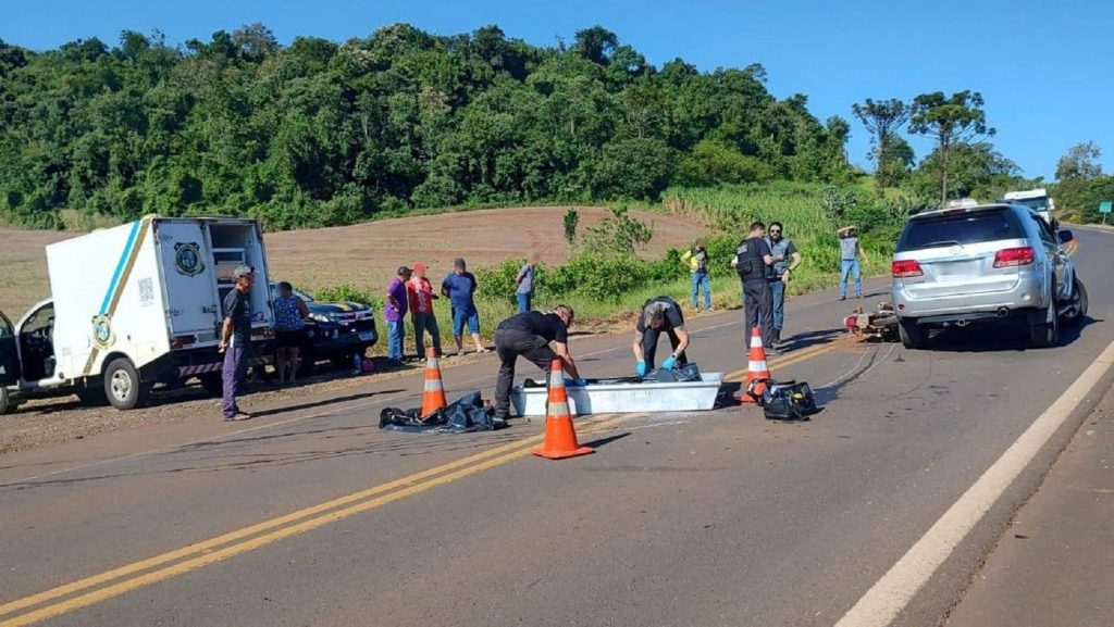 Piloto de moto com placa de Cascavel morre em grave acidente na rodovia BR-163
