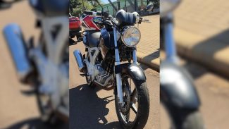 Motocicleta furtada é recuperada antes da vítima perceber o crime