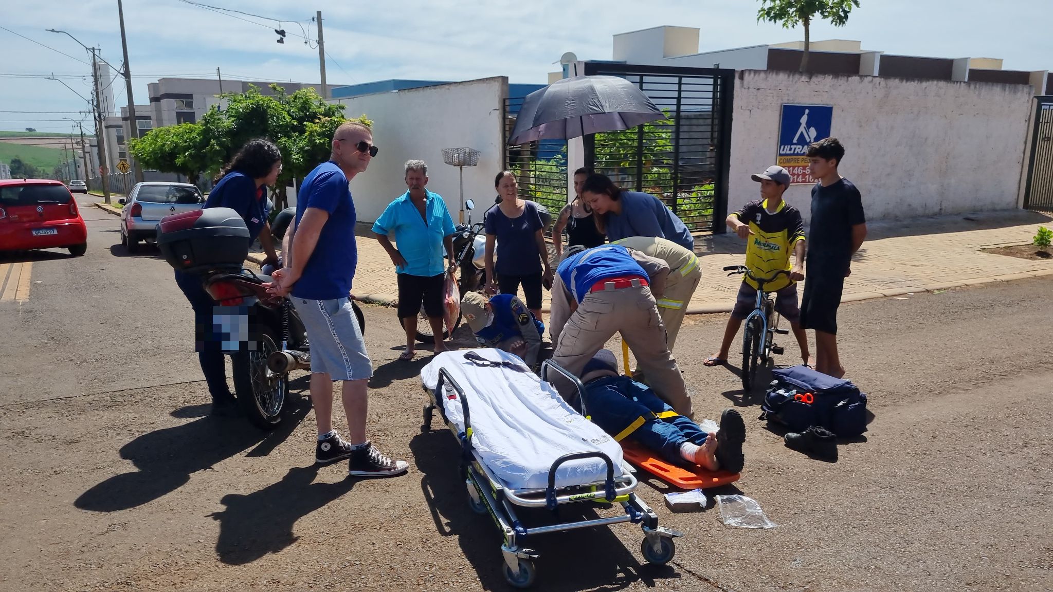 Imagem referente a Acidente entre moto e Ecosport faz uma vítima em Cascavel