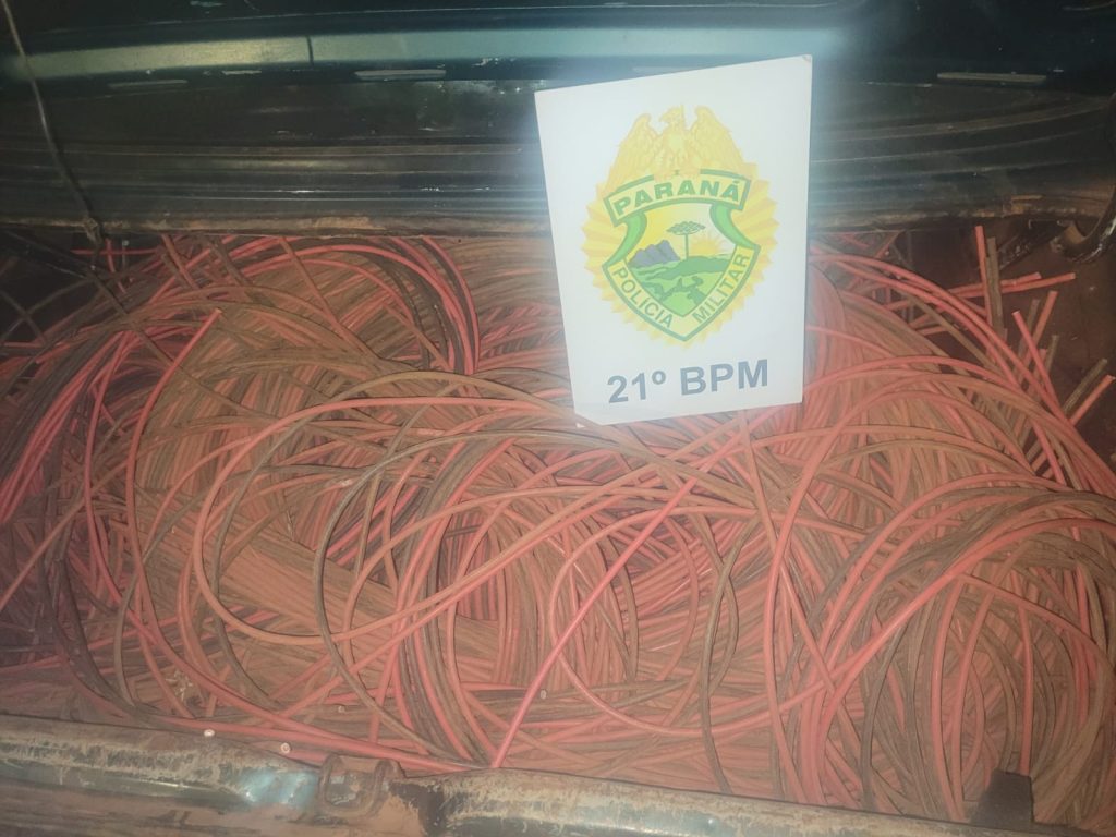 Grupo de Cascavel furta 20 quilos de fios elétricos de cobre de usina em Santo Antônio do Sudoeste
