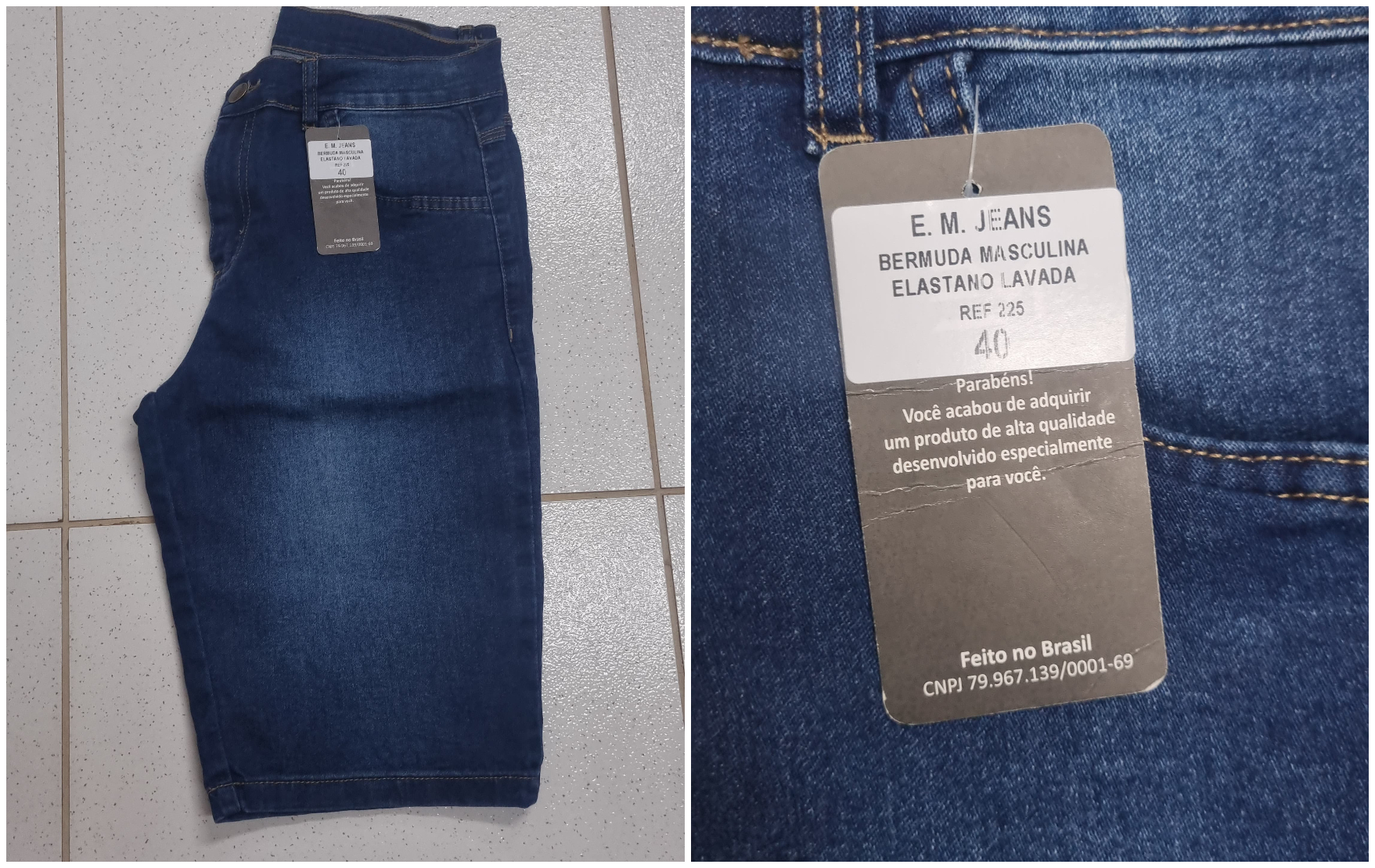 Polícia procura dono de bermuda masculina encontrada com detidos por furto de celular