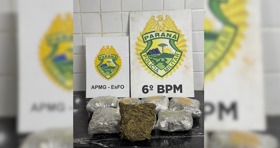Homem é preso com 2 quilos de skank em ônibus na Avenida Tancredo Neves