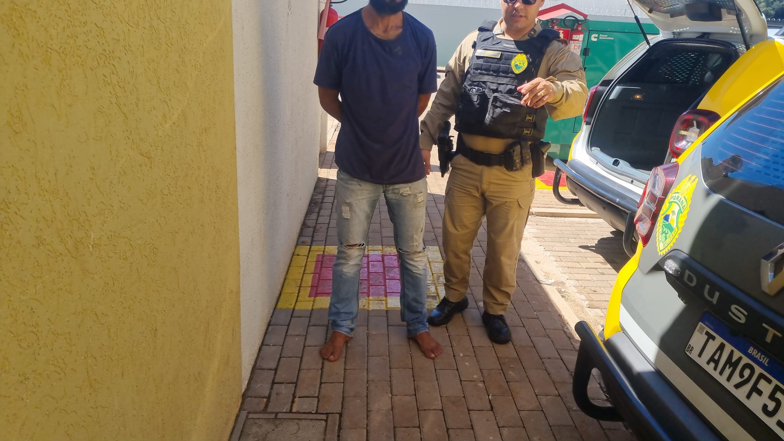 Com lavadora de alta pressão furtada, homem é detido pela PM