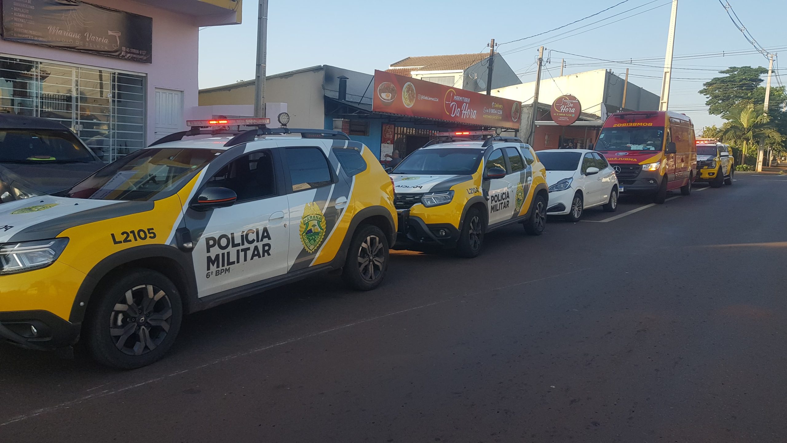 Mulher é socorrida após ser vítima de agressão no Bairro Interlagos