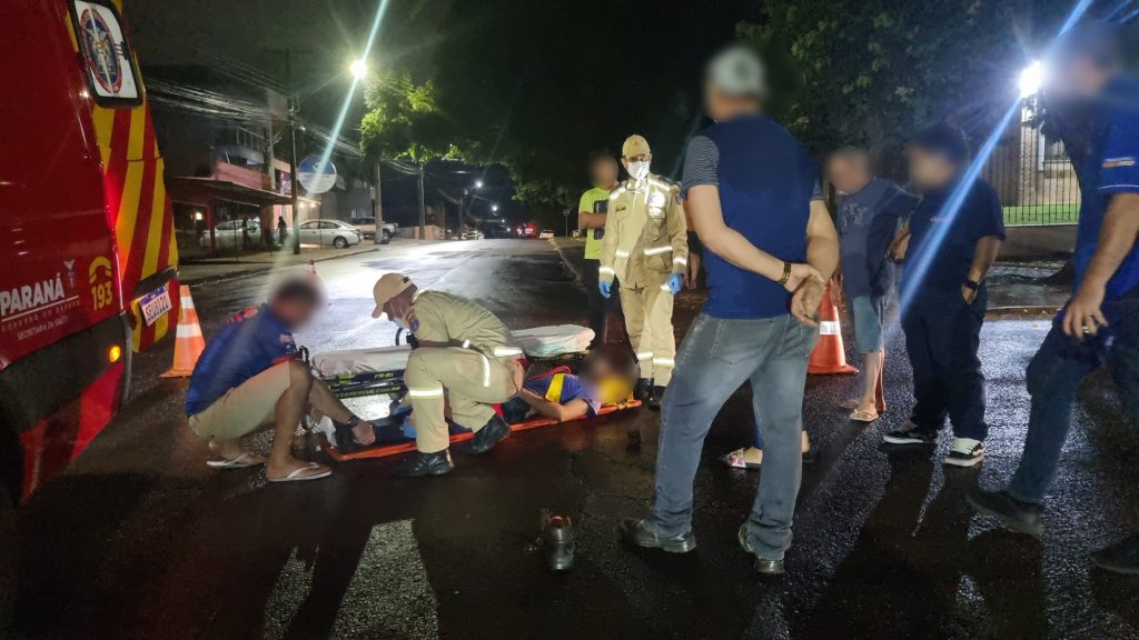 Motociclista fica ferido em acidente de trânsito no Bairro Brasília