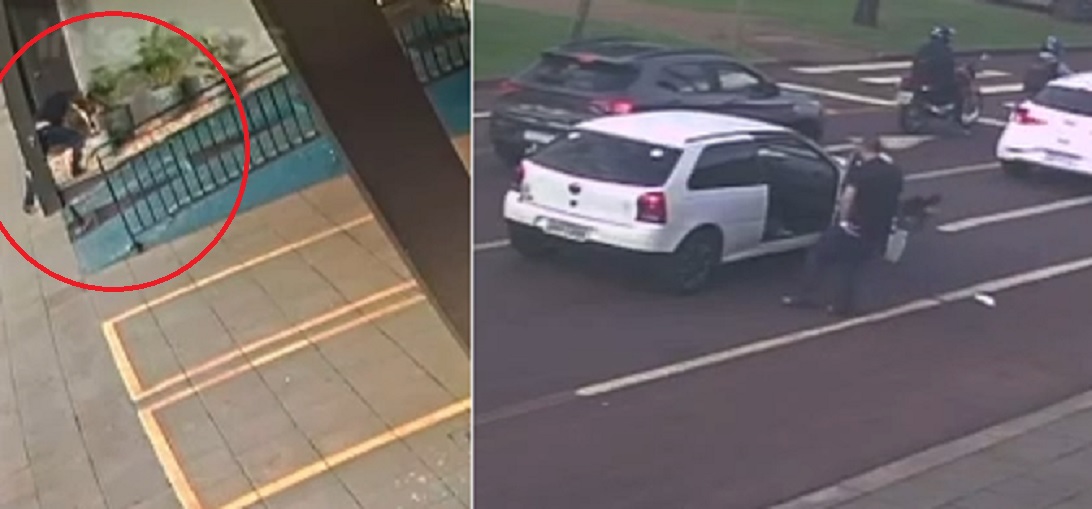 Homem é flagrado furtando planta em empresa na Avenida Tancredo Neves Homem é flagrado furtando planta em empresa na Avenida Tancredo Neves