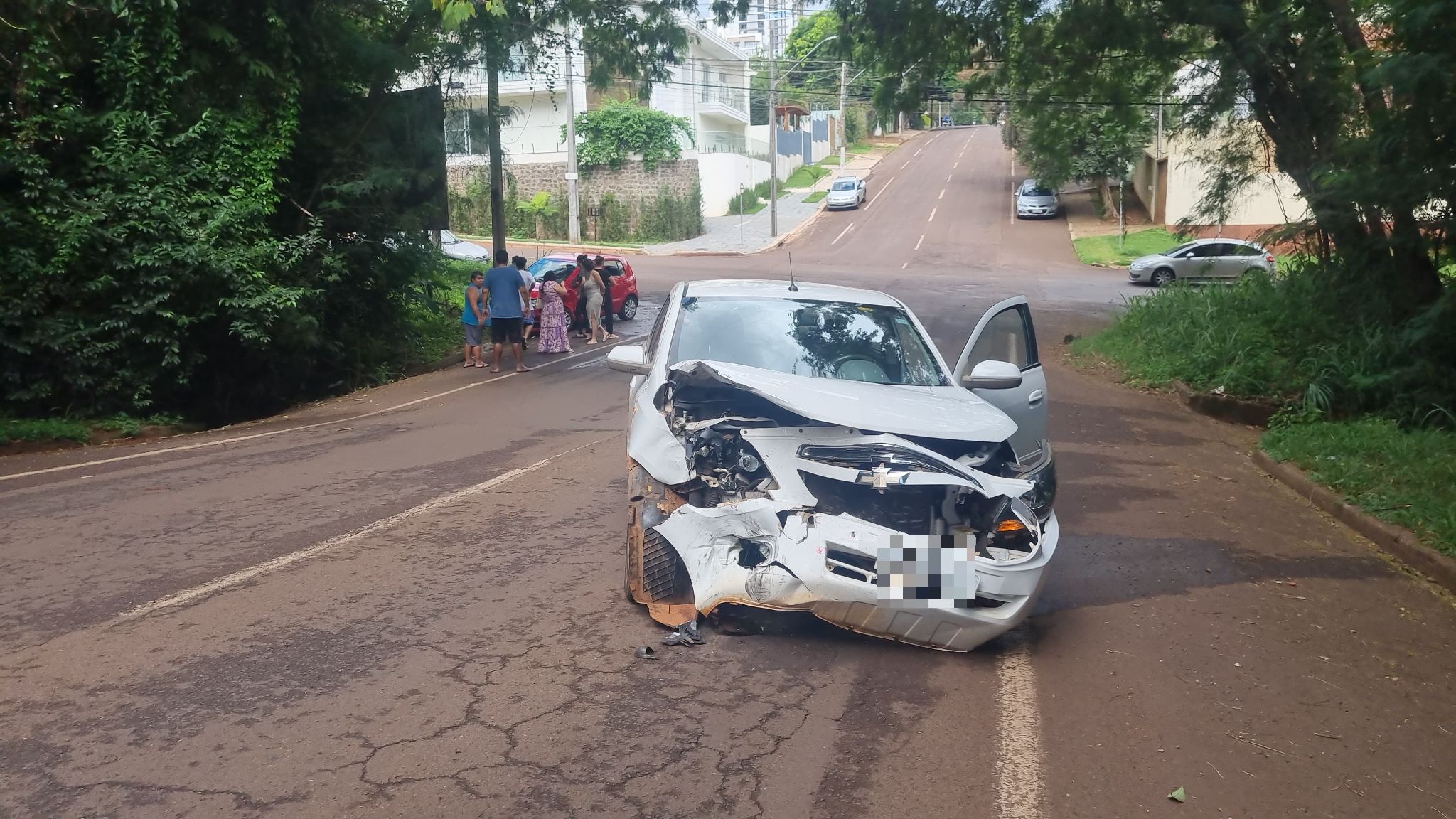 Acidente em cruzamento perigoso é registrado em Cascavel Acidente em cruzamento perigoso é registrado em Cascavel
