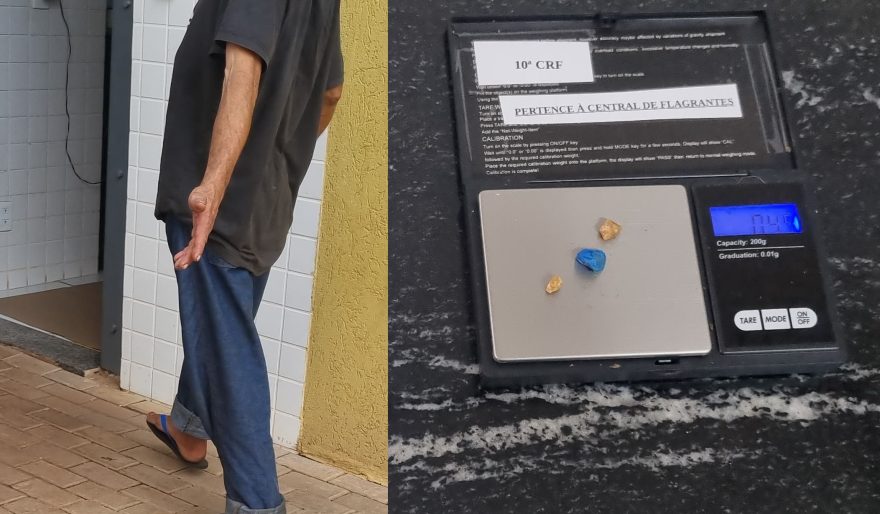 Homem é preso com pedras de crack na Rua Altemar Dutra