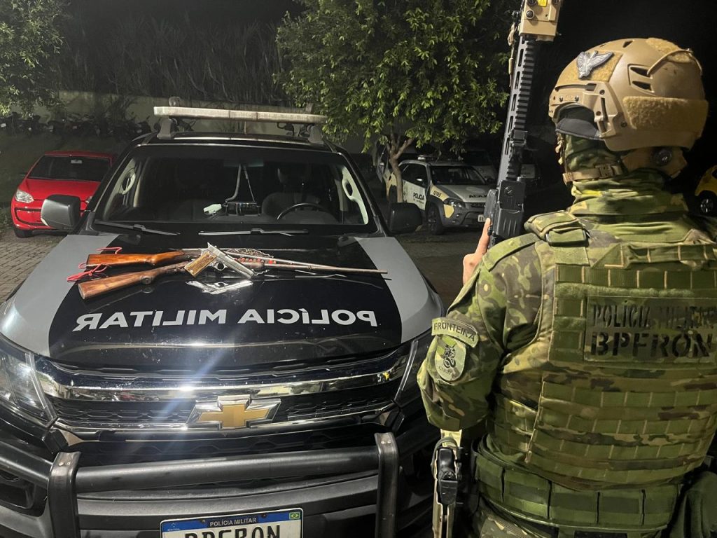 Operação do BPFron retira três armas de fogo de circulação em Santa Helena