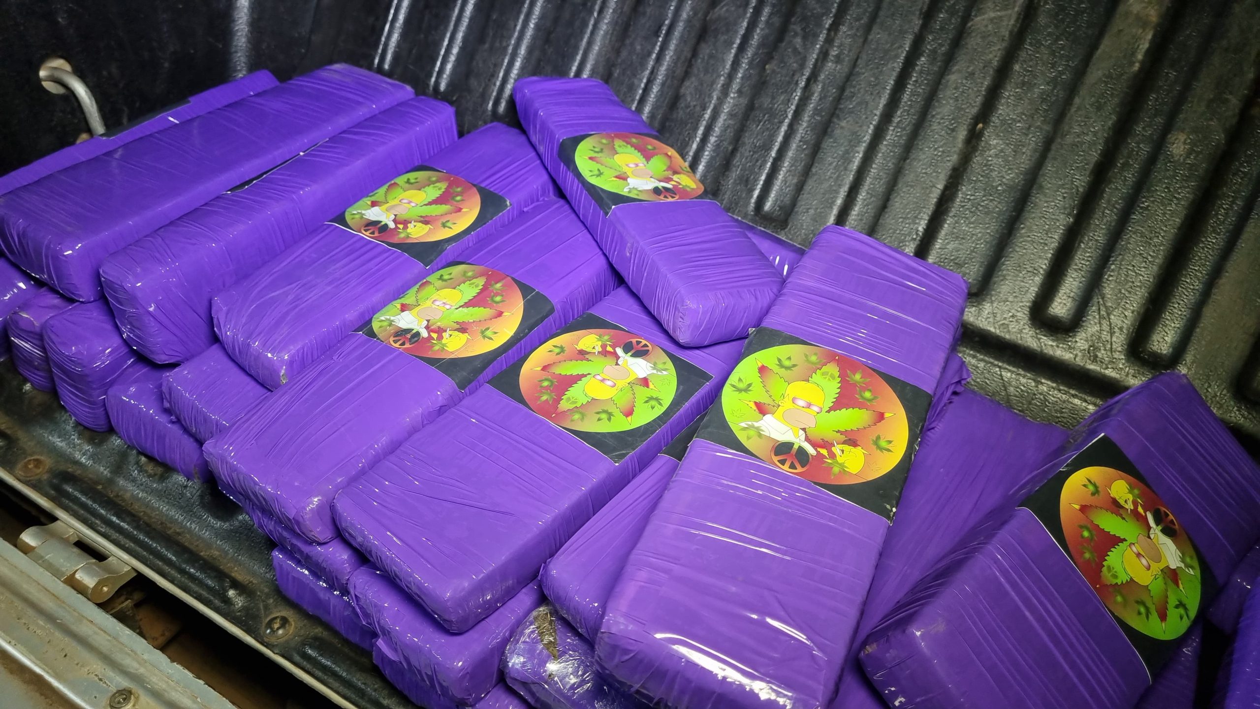 Casal é preso com 20kg de maconha em fundo falso de Saveiro na BR-277; cachorrinho também é levado para delegacia