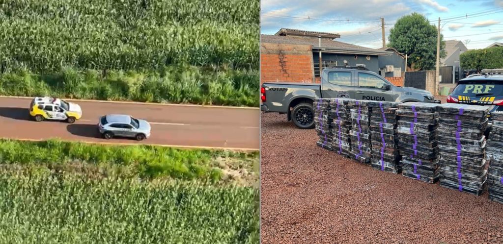 Perseguição a traficante: Droga apreendida pesou mais de uma tonelada